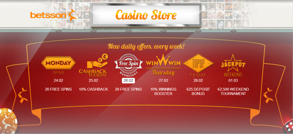 Betsson Casino Offers